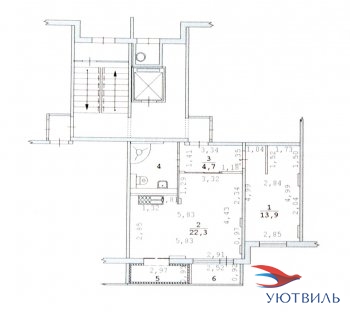 2-хкомнатная квартира на Бакинских комиссаров в Джанкое - dzhankoj.yutvil.ru - фото 12